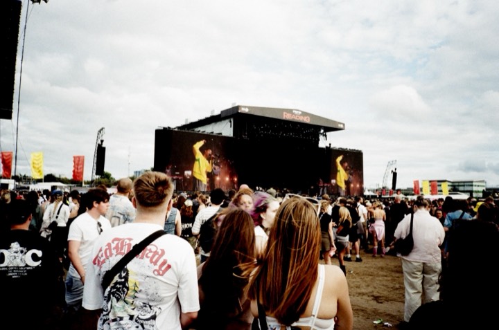 The crowd in front of the main stage